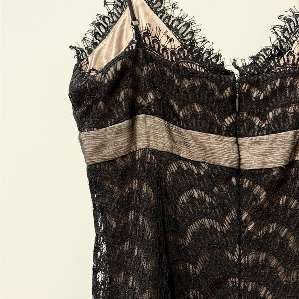 BCBGMAXAZRIA Black Lace Cocktail Dress | Size 6 - Picture 8 of 8
